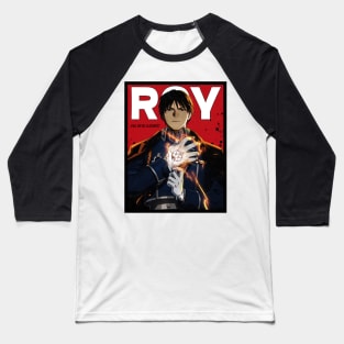 Roy Mustang Red Comic Baseball T-Shirt